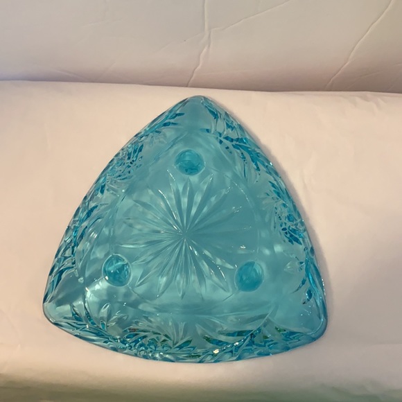 Vintage Hazel Atlas Blue Glass Dish - Picture 3 of 5